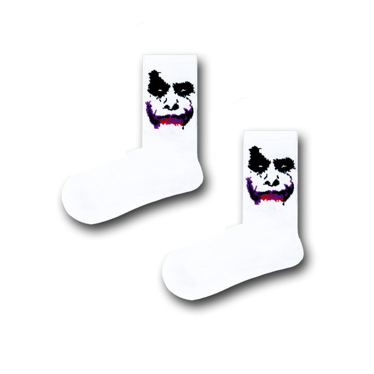 Joker Desenli Tenis Çorap - Stickerlı Şapka