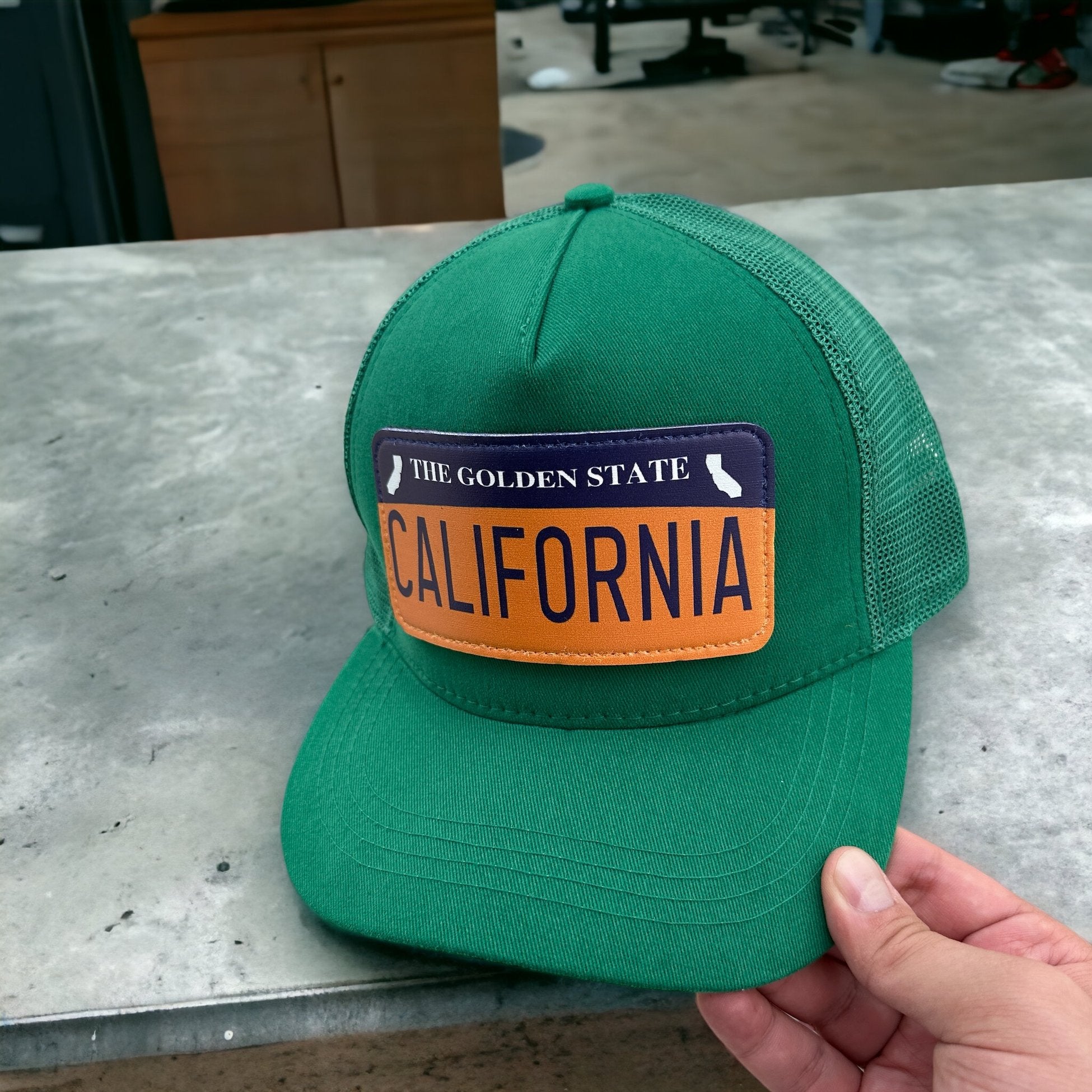 BHS2 Stickerlı California Yeşil Şapka - Stickerlı Şapka