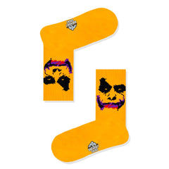 Joker Desenli Tenis Çorap - Stickerlı Şapka