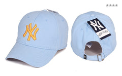 Turkuaz Yankee Desenli Spor Şapka - Stickerlı Şapka