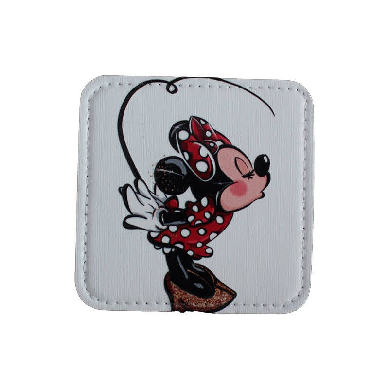 Minnie Mouse Puantiyeli Sticker Logo Patch Modeli - Stickerlı Şapka